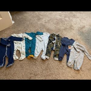 Bundle: Carter’s 6 mo Sleepers for Baby Boy